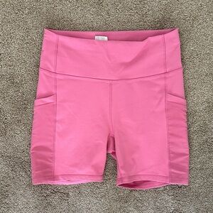 Fabletics Pink Bike Shorts